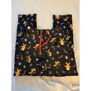 Fuzzy Gingerbread Pajama Pants Womens S